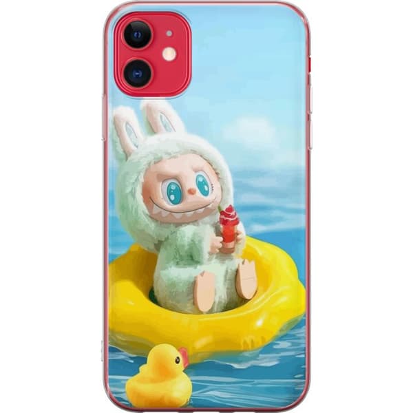 Apple iPhone 11 Gennemsigtig cover Labubu Stripe Attack - Striber møder monstre