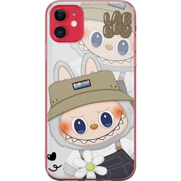 Apple iPhone 11 Läpinäkyvä kuori Labubu Minimal Mood - Yksinkertainen ja tyylikäs hirviösuunnittelu