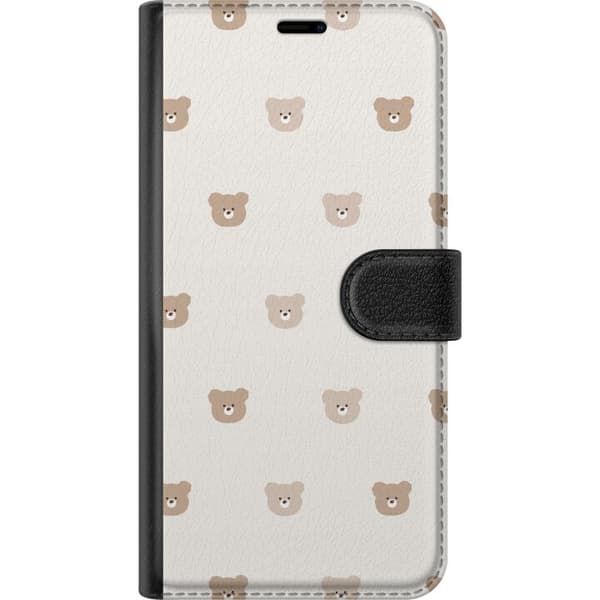 Apple iPhone 11 Pro Tegnebogsetui Teddybaggrund - søde teddybjørne mod en blød baggrund