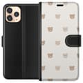Miniatyrbillede 1 af 3: Apple iPhone 11 Pro Tegnebogsetui Teddybaggrund - søde teddybjørne mod en blød baggrund