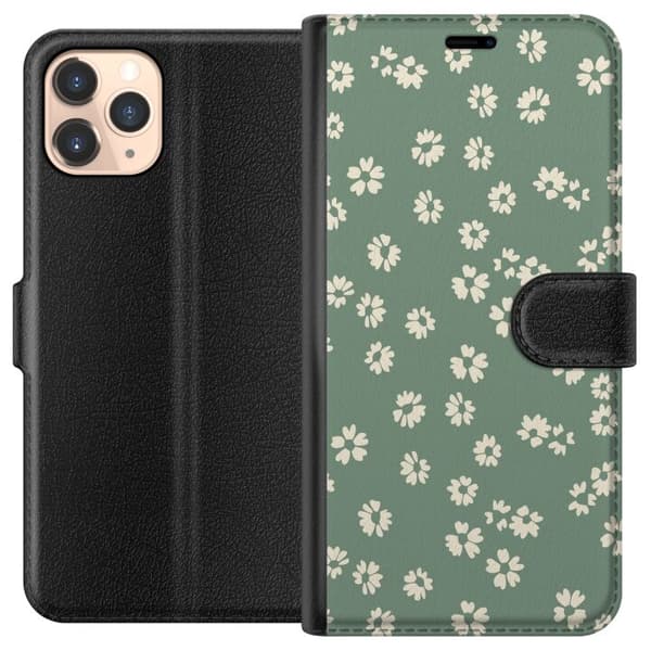 Apple iPhone 11 Pro Tegnebogsetui Blomsterdrøm - Farverigt Blomstermønster