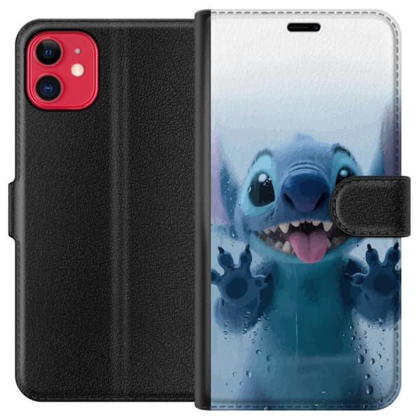 Apple iPhone 11 Plånboksfodral Stitch Window View – Stitch vid ett fönster i söt stil