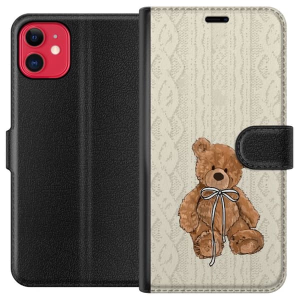 Apple iPhone 11 Tegnebogsetui Lille Teddy – klassisk teddy i enkel design