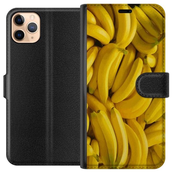 Apple iPhone 11 Pro Max Lompakkokotelo Banaani kuvio
