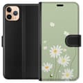 Miniatyrbilde 1 av 3: Apple iPhone 11 Pro Max Lommeboketui Prestekrager - blomstrete mønster i svensk sommerstil