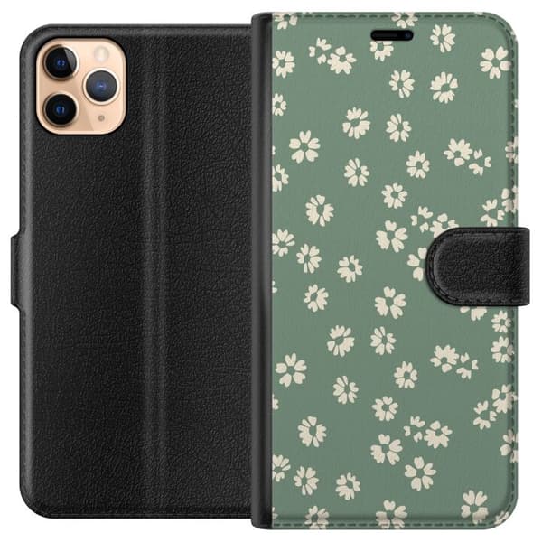 Apple iPhone 11 Pro Max Tegnebogsetui Blomsterdrøm - Farverigt Blomstermønster