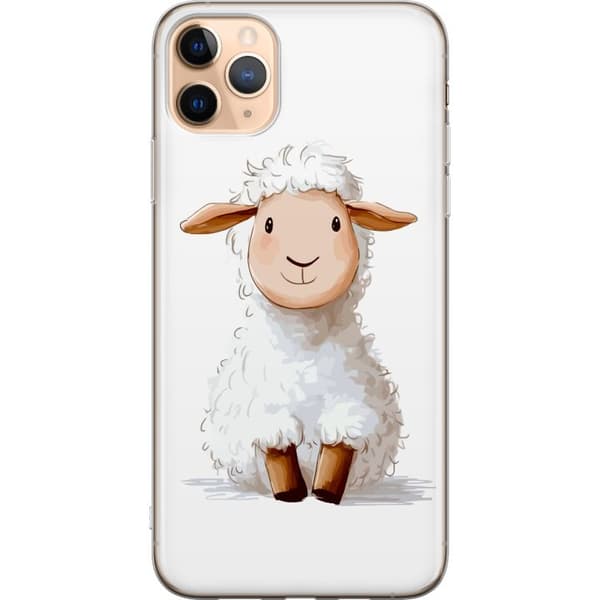 Apple iPhone 11 Pro Max Läpinäkyvä kuori Suloinen Lammas - lasten ja vauvan tuotteita sarjakuvatyyliin