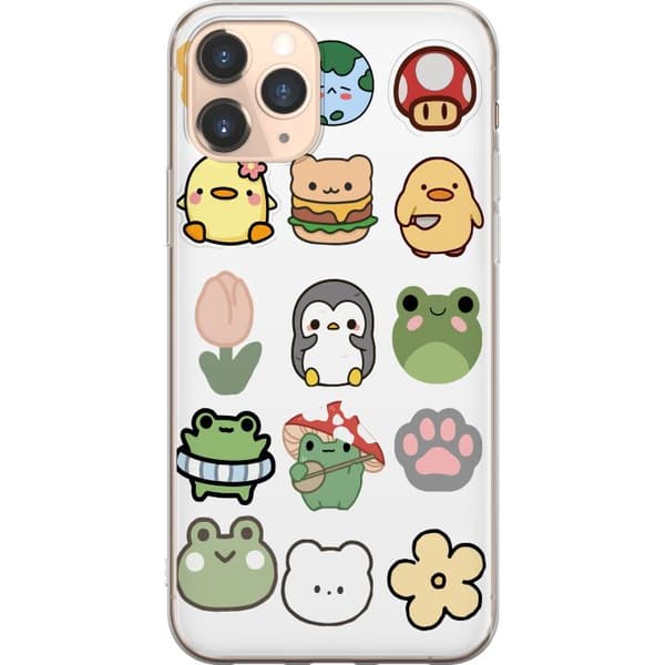 Apple iPhone 11 Pro Läpinäkyvä kuori Kawaii Friends