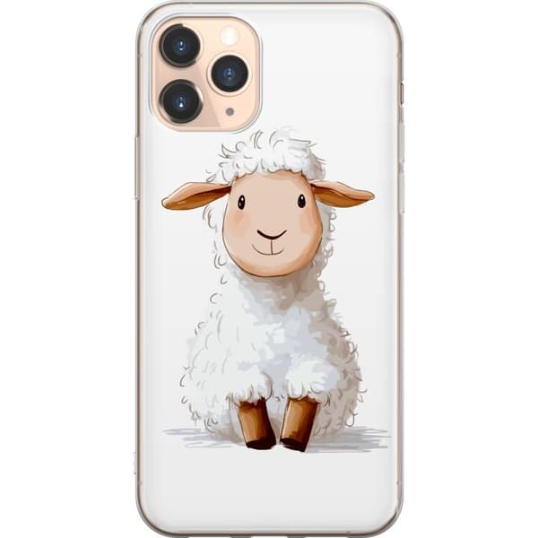 Apple iPhone 11 Pro Läpinäkyvä kuori Suloinen Lammas - lasten ja vauvan tuotteita sarjakuvatyyliin