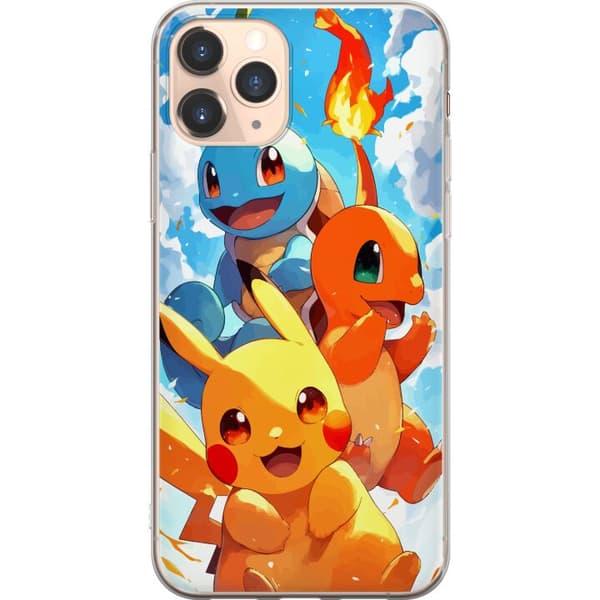 Apple iPhone 11 Pro Gennemsigtig cover Pocket Creatures - inspireret af Pokémon uden at nævne navnet