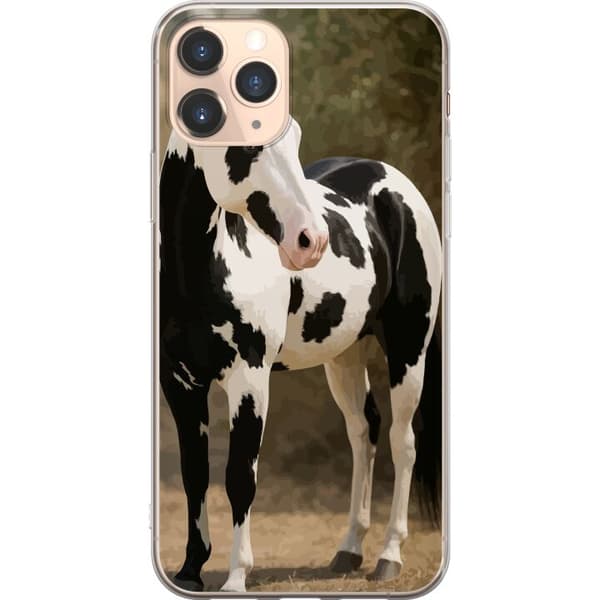 Apple iPhone 11 Pro Läpinäkyvä kuori Kaunis Hevonen - elegantti hevonen kuva-aihe