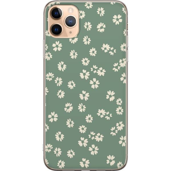 Apple iPhone 11 Pro Max Läpinäkyvä kuori Kukkaisunelma - Värikäs Kukkakuvio