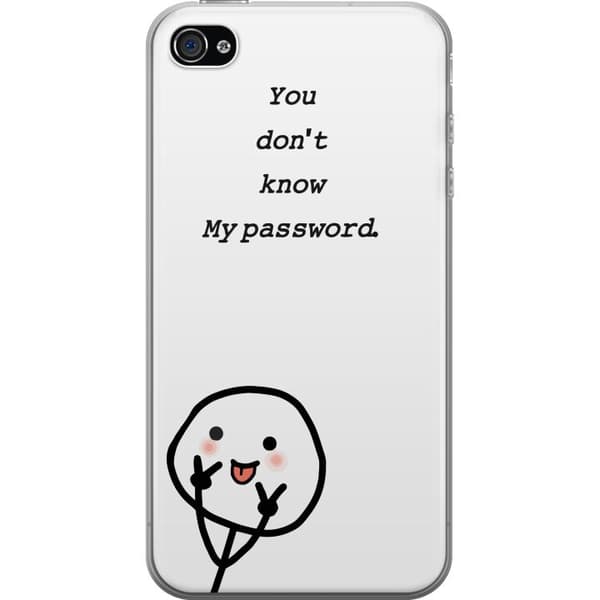 Apple iPhone 4 Läpinäkyvä kuori Et Tunne Salasanaani