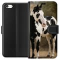 Miniatyrbillede 1 af 3: Apple iPhone 5s Tegnebogsetui Smuk Hest - elegant illustration af hestemotiv