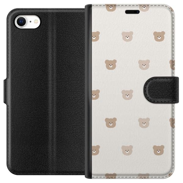Apple iPhone 6 Lommeboketui Teddybakgrunn - søte teddybjørner mot en myk bakgrunn