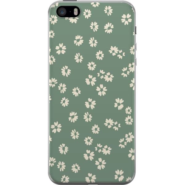 Apple iPhone 5s Gennemsigtig cover Blomsterdrøm - Farverigt Blomstermønster