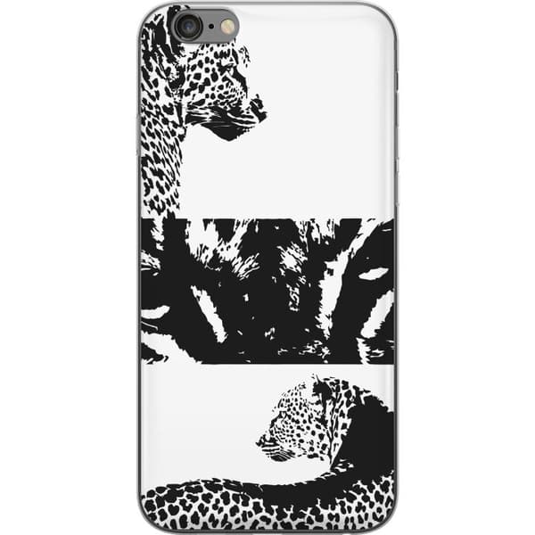 Apple iPhone 6 Plus Läpinäkyvä kuori Leopard Faces