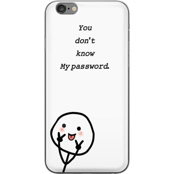 Apple iPhone 6 Plus Gennemsigtig cover Du Kender Ikke Mit Adgangskode
