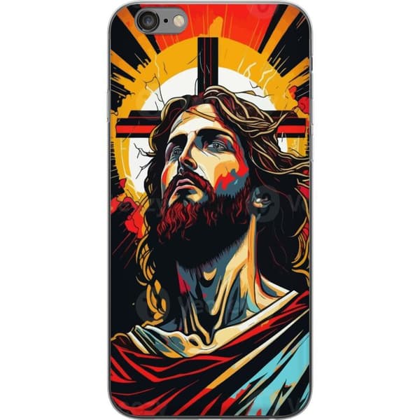 Apple iPhone 6 Plus Gennemsigtig cover Jesus & Kort - religiøst motiv med dyb symbolik