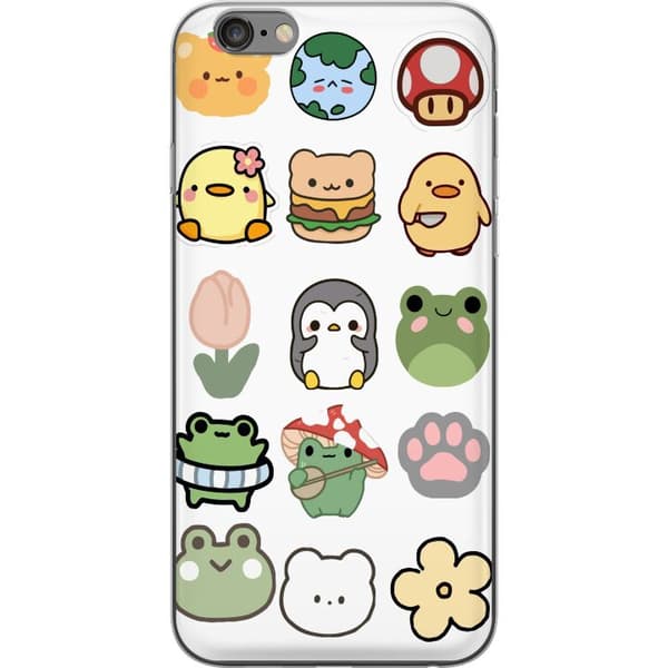 Apple iPhone 6s Plus Gennemsigtig cover Kawaii Friends