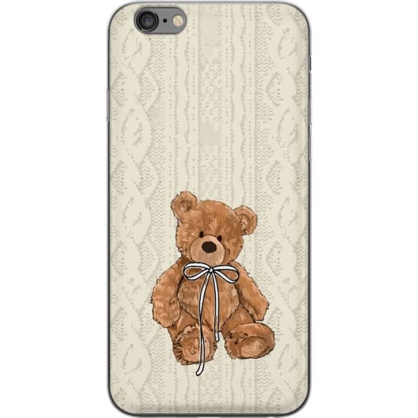 Apple iPhone 6s Plus Gennemsigtig cover Lille Teddy – klassisk teddy i enkel design
