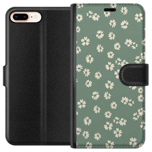 Apple iPhone 7 Plus Lompakkokotelo Kukkaisunelma - Värikäs Kukkakuvio