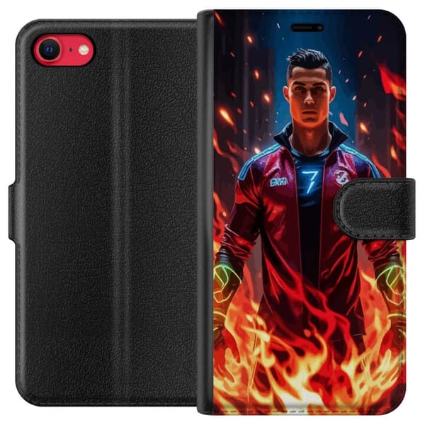 Apple iPhone 7 Lommeboketui Ronaldo Inferno - fotballhelt i flammer