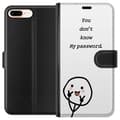 Miniatyrbild 1 av 3: Apple iPhone 8 Plus Plånboksfodral You Don’t Know My Password – edgy textmotiv med attityd