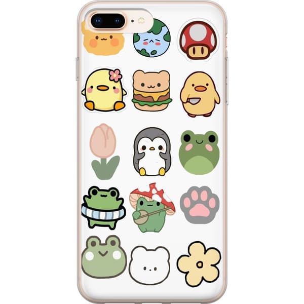 Apple iPhone 7 Plus Gjennomsiktig deksel Kawaii Friends