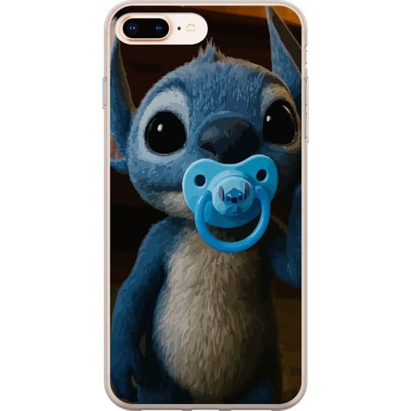 Apple iPhone 7 Plus Läpinäkyvä kuori Stitch & Napp - vauvateema söpöllä hahmolla
