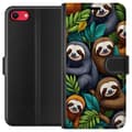 Pikkukuva 1 / 3: Apple iPhone 8 Lompakkokotelo Sengångarstil - rentoutunut muotoilu söpöllä laiskiaalla