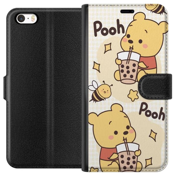 Apple iPhone SE (2016) Tegnebogsetui Nalle Pooh-stil - klassisk bjørnemotiv i en ny fortolkning