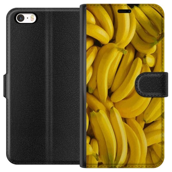 Apple iPhone SE (2016) Tegnebogsetui Banan mønster