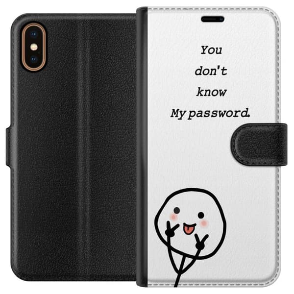 Apple iPhone X Tegnebogsetui Du Kender Ikke Mit Adgangskode