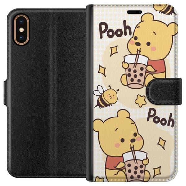 Apple iPhone X Tegnebogsetui Nalle Pooh-stil - klassisk bjørnemotiv i en ny fortolkning