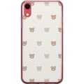 Miniatyrbillede 1 af 2: Apple iPhone XR Gennemsigtig cover Teddybaggrund - søde teddybjørne mod en blød baggrund