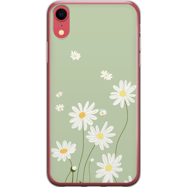 Apple iPhone XR Gennemsigtig cover Præstekraver - blomstret mønster i svensk sommerstil