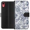 Pikkukuva 1 / 3: Apple iPhone XR Lompakkokotelo Kukat & Linnut - Romanttinen Vintage-tyylinen Kuviointi