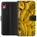 Miniatyrbild 1 av 3: Apple iPhone XR Plånboksfodral Banana Pattern – lekfullt mönster med gula bananer