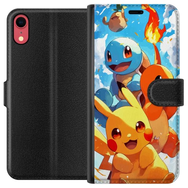 Apple iPhone XR Lompakkokotelo Pocket Creatures - innoittanut Pokémonista mainitsematta nimeä