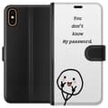 Miniatyrbild 1 av 3: Apple iPhone XS Plånboksfodral You Don’t Know My Password – edgy textmotiv med attityd