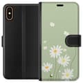 Miniatyrbillede 1 af 3: Apple iPhone XS Tegnebogsetui Præstekraver - blomstret mønster i svensk sommerstil