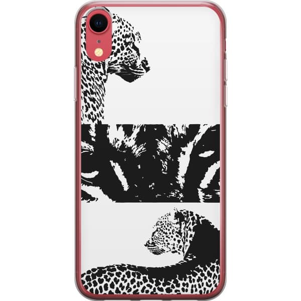 Apple iPhone XR Gjennomsiktig deksel Leopard Faces