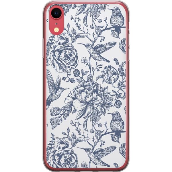 Apple iPhone XR Läpinäkyvä kuori Kukat & Linnut - Romanttinen Vintage-tyylinen Kuviointi