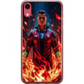 Miniatyrbilde 1 av 2: Apple iPhone XR Gjennomsiktig deksel Ronaldo Inferno - fotballhelt i flammer