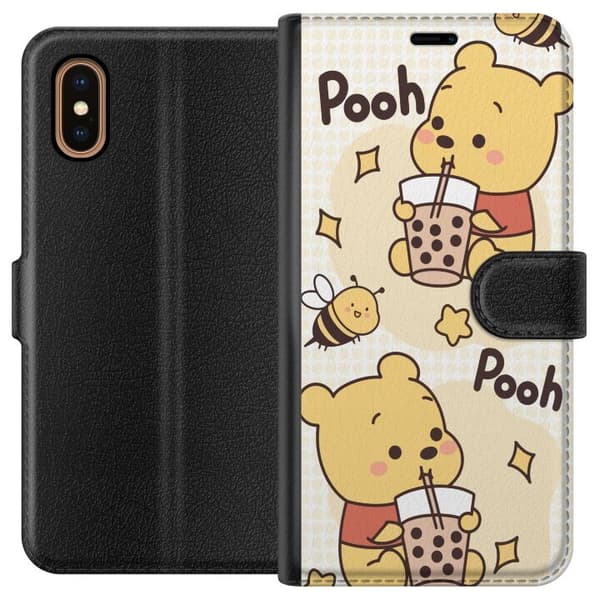 Apple iPhone XS Max Lommeboketui Nalle Pooh stil - klassisk bjørnemotiv i en ny tolkning