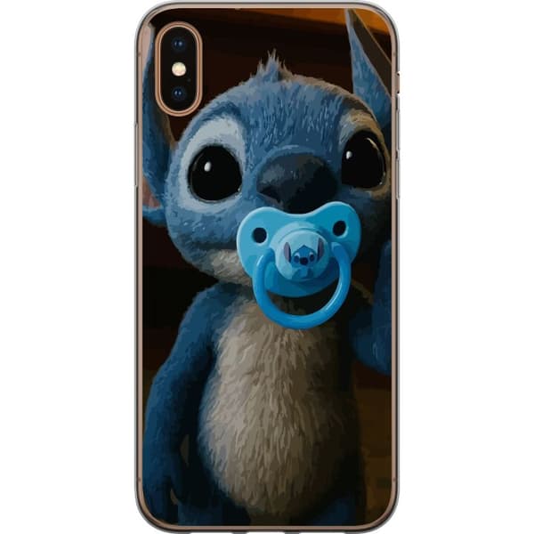 Apple iPhone XS Genomskinligt Skal Stitch & Napp – babytema med söt karaktär