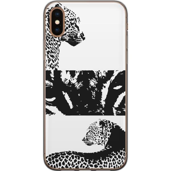 Apple iPhone XS Max Gjennomsiktig deksel Leopard Faces