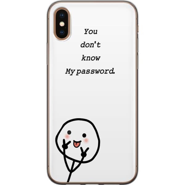 Apple iPhone XS Max Läpinäkyvä kuori Et Tunne Salasanaani