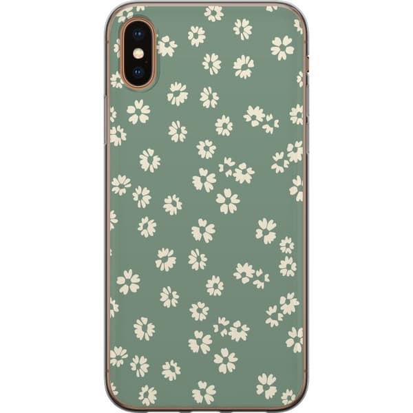Apple iPhone XS Max Genomskinligt Skal Blomsterdröm – färgglatt blommönster